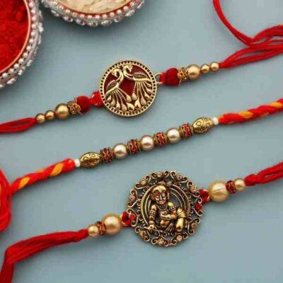 Gold Rakhi